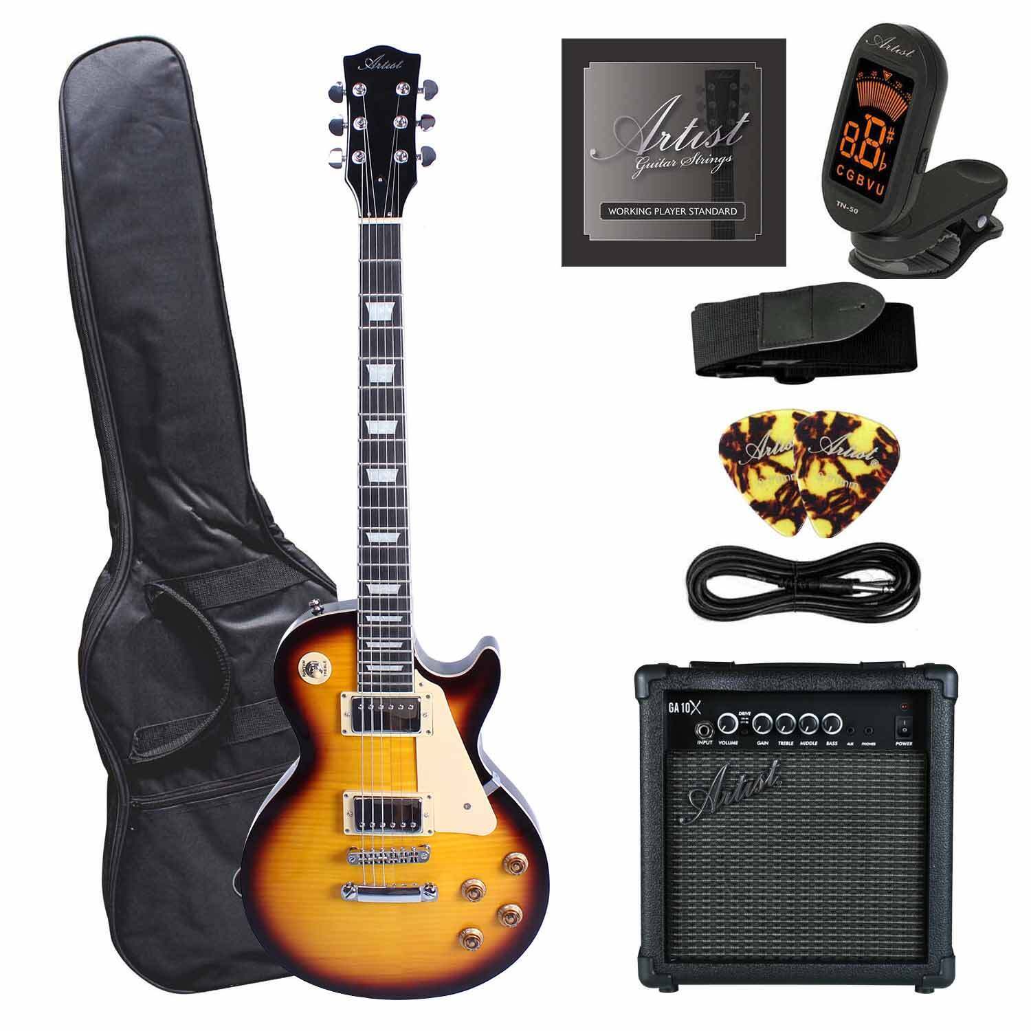 Sunburst Electric Guitar Package + Amp Guitar Lessons